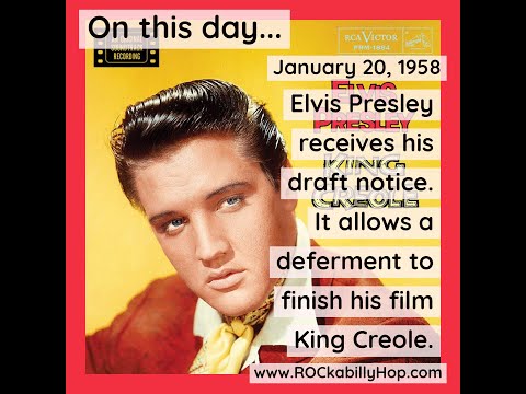 January 20, 1958 - Elvis Presley
