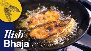Ilish Maachh Bhaja-Hilsa Fish Fried in Mustard Oil-Bengali Fried Fish Recipe