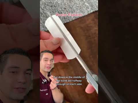 Best way to put a BAND-AID on your finger - Doctor Explains #doctor #shorts