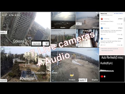 Live NO 68: Ukraine live cameras |Live cameras | w sound #kiev #ukraine Stream #68
