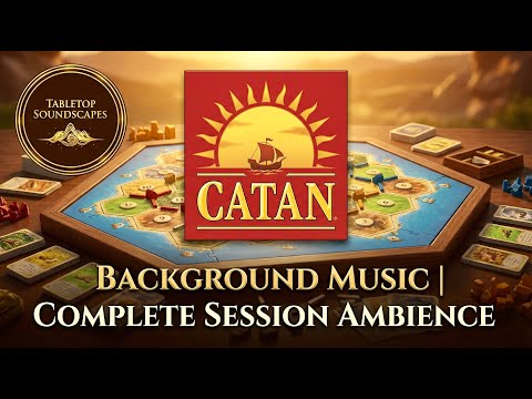 Catan Background Music | Calm Strategy Board Game Ambience   HD 1080p