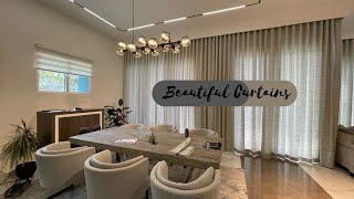 Curtains, Roman & Zebra Blind- Palma Residence Villa-Palm Jumeirah