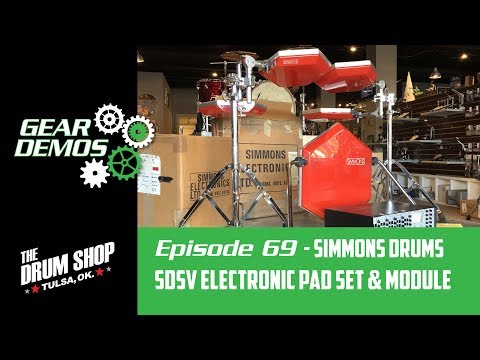 Simmons SDSV Electronic Pad Set and Module - Drum Shop Tulsa Gear Demos EP69
