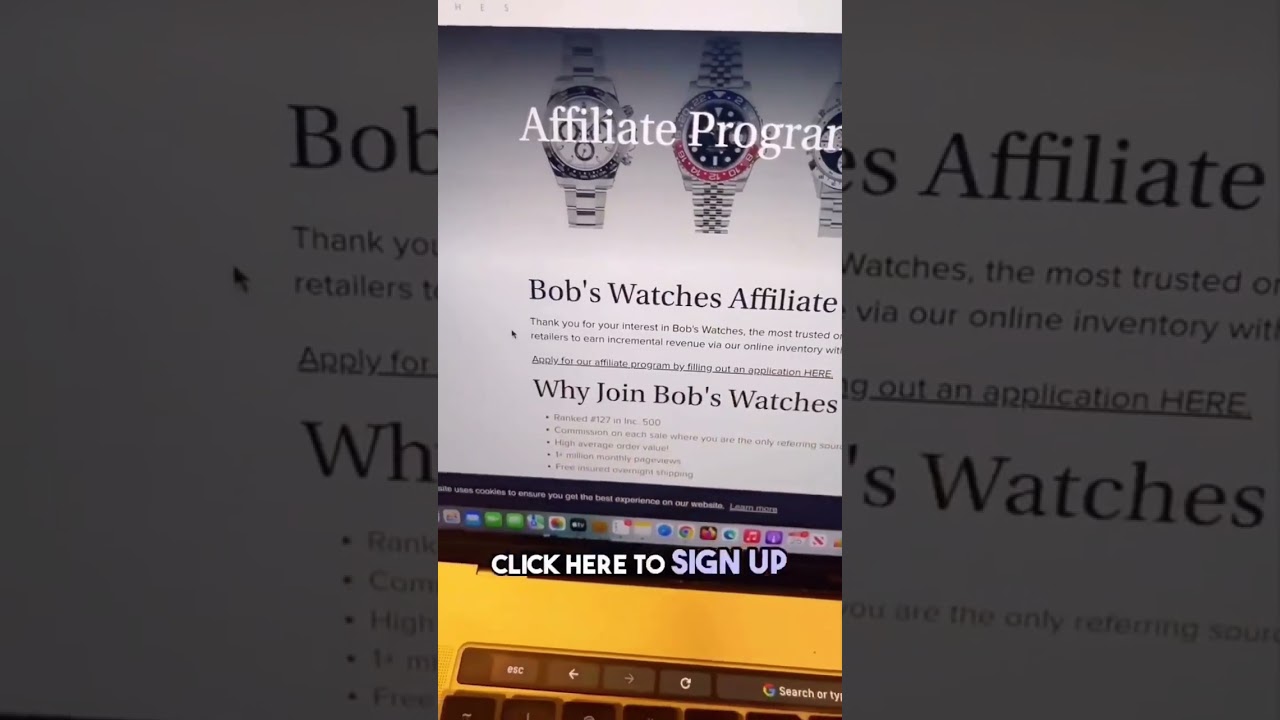 Make Money Selling Rolex Watches with Affiliate Marketing #makemoneyonline #affiliatemarketing