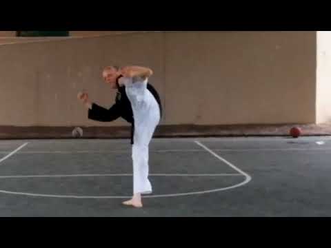Kick Combinations: Front, Step Side Thrust, Step Round- Sensei Rod Lindgren