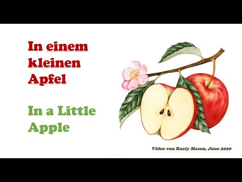In einem kleinen Apfel - Children's Song - with German and English Lyrics