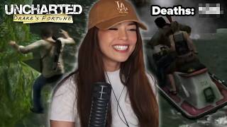 They call her Fallkyrae | Valkyrae Uncharted 1 Death Compilation