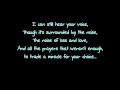 E for Explosion This Is Me Being Honest with lyrics on screen