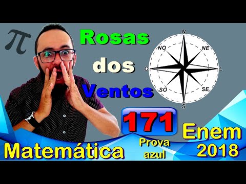 Enem 2018 - Questão 171 - Ângulo e rotações - prova azul de matemática