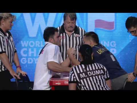 Disabled 90kg man left hand final - Worlds 2013