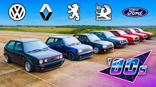 EVERY 80s Hot Hatch Icon: DRAG RACE