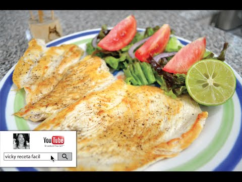 PECHUGAS DE POLLO AL AJO Y LIMÓN | RECETAS LIGHT | Vicky Receta Facil Video