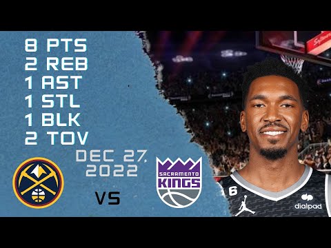 Malik Monk NBA Player Highlights 27-12-2022 KINGS vs NUGGETS REGULAR SEASON