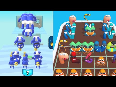 Merge Rainbow Friends 3D Run vs Merge ABC Lore Letter Run "alphabet Lore" ⭐ Android gameplay