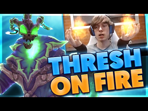 DOUBLE HOOK BUNNY HOP | I THROW FIRE BALLS | CRAZY THRESH SUPPORT GAME | BunnyFuFuu