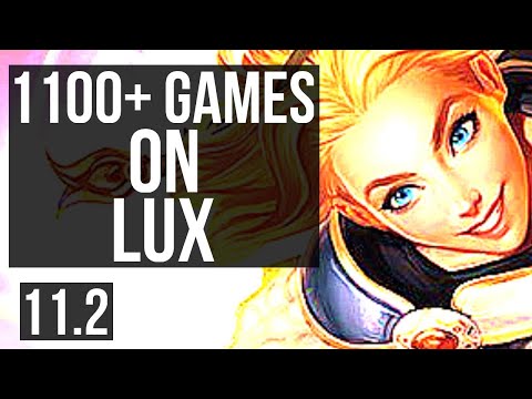 LUX vs RUMBLE (MID) | 8/0/11, 1100+ games, Legendary | KR Diamond | v11.2