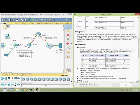 2.5.1.2 Packet Tracer - Skills Integration Challenge