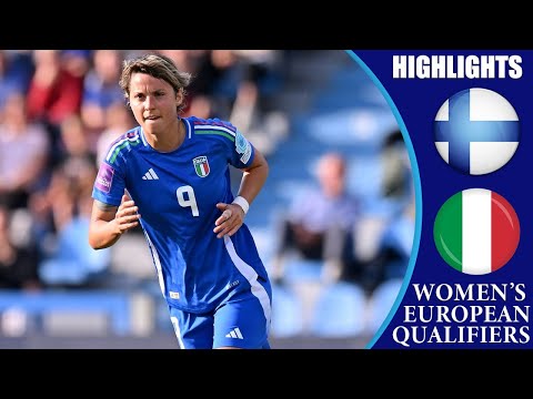 Finland vs Italy || HIGHLIGHTS || Women's Euro 2025 Qualifiers