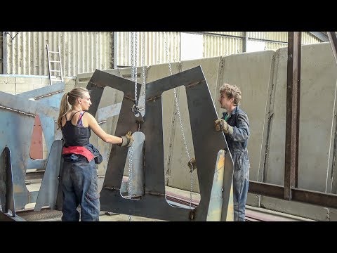 Building the Strongback and Cradle - Making The Supports to Build the Boat - Ep.3