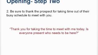 Prospecting to Executives Initial Meeting