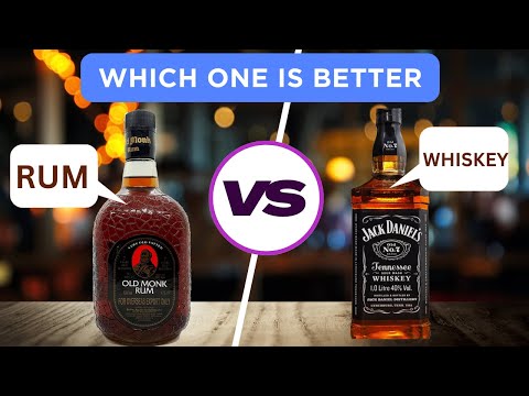 Whiskey vs Rum: Which is better I Health benefits I Taste I Rum and Whiskey Brands I