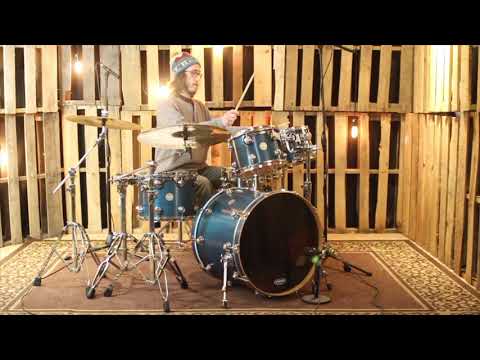 DW Collector's Azure Stain Drum Set - 22,10,12,14 - SO#596697