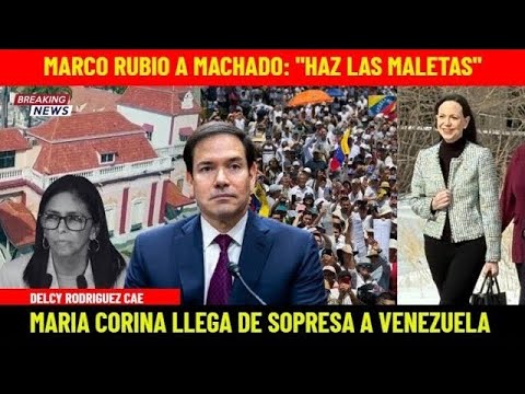 CAE DELCY: MARIA CORINA REGRESA A VENEZUELA