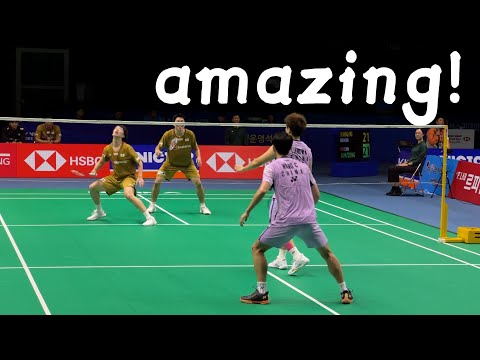 AMAZING ！4K【Nice Angle】LIANG Wei Keng WANG Chang vs Kenya MITSUHASHI Hiroki OKAMURA Korea Open 2025