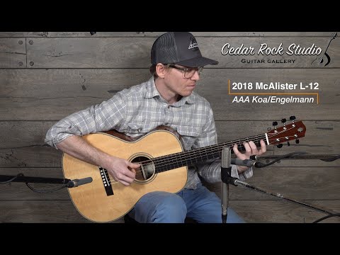 McAlister L-12 fret Bear Claw Engelmann/ AAA Koa 2018 image 9