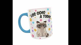 Los Odio a Todos, Tambien a Ti Taza Plantilla Editable Sublimación Diseño Mug
