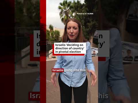 Israelis ‘deciding on direction of country’ in pivotal election. #Israel #IsraelElection #BBCNews