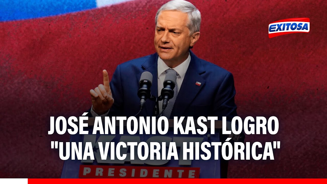 🔴🔵 José Antonio Kast es el nuevo presidente de Chile: "Logra una victoria HISTÓRICA", según experto