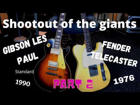 Guitar shootout of the giants Part2 Gibson Les Paul Standard 1990 vs. Fender Telecaster 1976 crunch