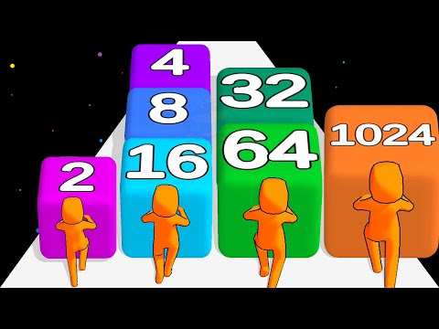 2048 RUN 3D - Level Up Cubes (Max Level, Infinity Mode)