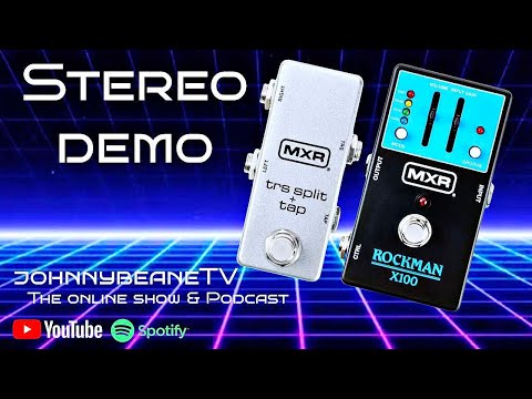 MXR Rockman X100 TRS Split STEREO Demo – Classic Boston Tones! #RockmanX100 #MXR #johnnybeaneTV