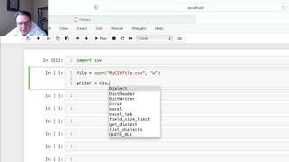Writing Data into a CSV File using Python