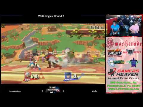 Smasherade Monthly #5 Smash 4 Singles- LemonNinja (Sheik) vs Vash (Marth) - Round 2