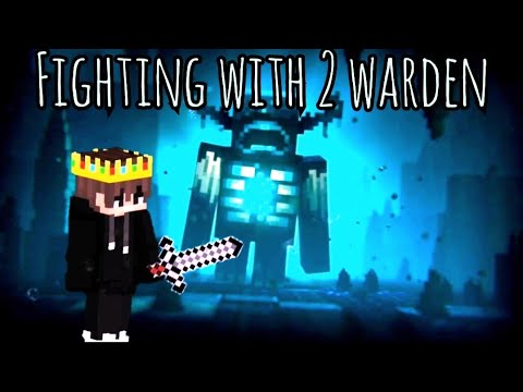Shocking Fight with 2 Warden! #mcpe #minecraft