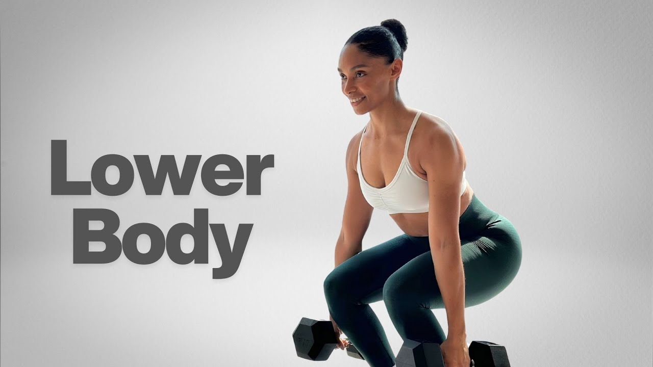 20 Minute - Lower Body Workout using Dumbbells [Build muscle & strength]