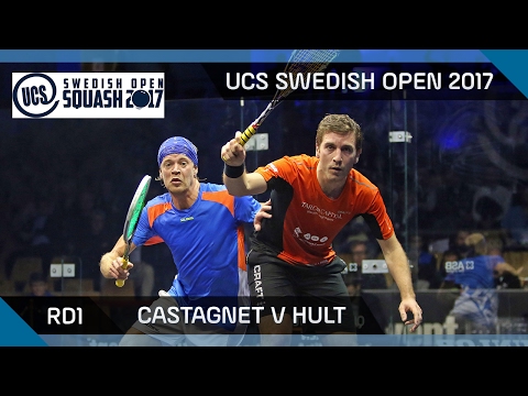 Squash: Castagnet v Hult - UCS Swedish Open 2017 Rd1 Highlights