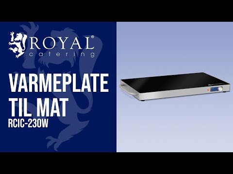 video - Varmeplate til mat - 250 W - rustfritt stål - 62 x 35 cm