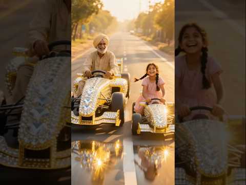 Grandpa did cycle racing to buy a Formula racing car for his granddaughter!