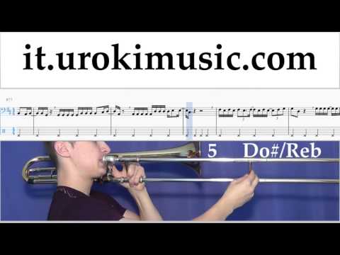 Lezioni di Trombone Luis Fonsi - Despacito Tutorial Spartito Parte#2 um-a276