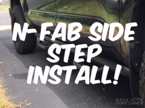 N-Fab Side Step Installation On A 2017 Toyota Tundra Platinum