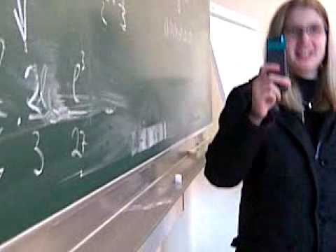 guy licks chalkboard