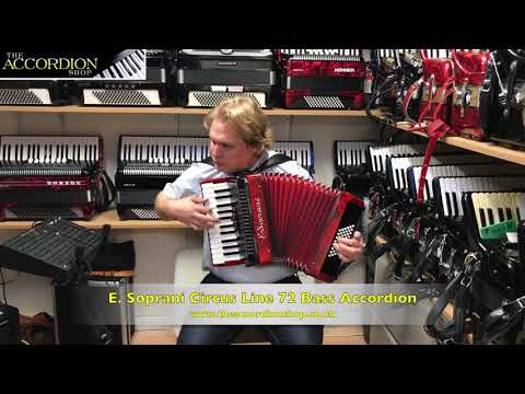 E Soprani Circus Line 48 Bass Accordion