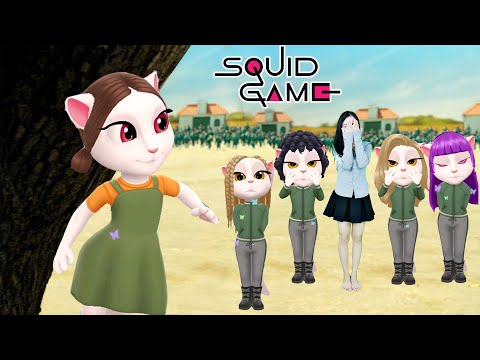 My Talking Angela 2 🏳️🚦😱 Squid Game But Prank a Squid Doll VS Angela Real Life Imitate 🤣🎉