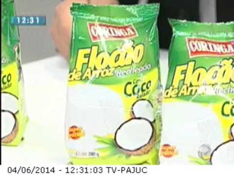 Merchan Flocão de arroz recheado com coco no Fique Alerta em 04 06 2014