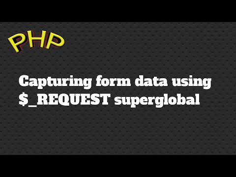 Capturing Form Data Using _request Superglobal Variable In Php