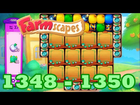 Farmscapes Level 1348 - 1350 HD Gameplay Walkthrough | 3 - match game | android | 1349 | GameGo Game
